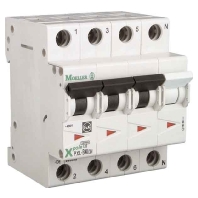 LS-Schalter m.Beschrift. D 10A, 3p+N PXL-D10/3N
