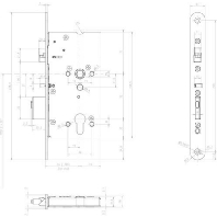 Mediator Schloss Vollblatt,Dornm.60mm 609-602PZ 1