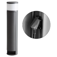 LED-Wegeleuchte m.Steckdosen, 3000K WLSD441502