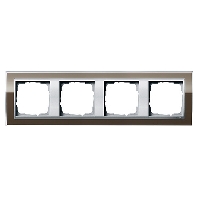Frame 4-gang brown 0214766