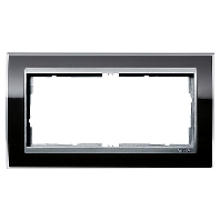 Frame 2-gang black 1002736
