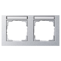 Frame 2-gang aluminium 109225