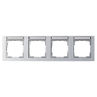 Frame 4-gang aluminium 109425