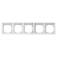 Frame 5-gang white 109529