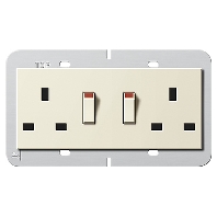 Doppelsteckdose 13A abschaltbar cws 278301