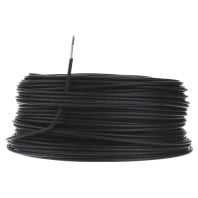 Single core cable 2,5mm² black H07Z-K 2,5 sw Eca