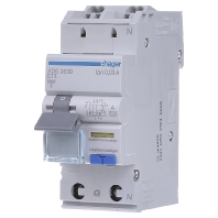 Earth leakage circuit breaker with line protection, 1P + N, C-13A 30mA, ADS963D