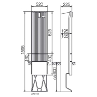 Verteilers�ule Baureihe 162, leer ZAL162