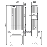Verteilers�ule Baureihe 175, leer ZAL175