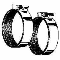 Befestigungsmanschetten 100mm BM 100 (Inhalt: 2)