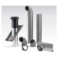 Isoliertes Rohrsystem m.Muffe IP 125/2000 (2m)
