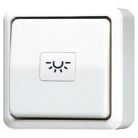 Push button 1 make contact (NO) white 634 A WW