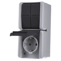 Combination switch/wall socket outlet 875 W