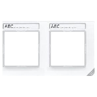Frame 5-gang white AC 5850 BFNA WW