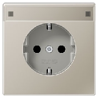 SCHUKO-Steckdose edelstahl ES 1520 NA