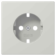 Cover plate for Wall socket grey LS 520 LG PL