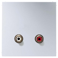 Multimedia-Anschluss alu Cinch Audio/Tragring MA AL 1021