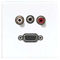 Multimedia-Anschluss aws Cinch/Klinke3,5/VGA MA LS 1072 WW