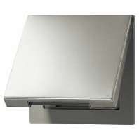 Klappdeckel Mess/antik f.Steckdosen 50x50mm ME 2990 KL AT