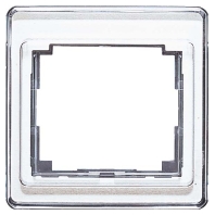 Frame 4-gang silver SL 584 SI