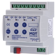 LED Controller 4-fold, RGBW, 4SU MDRC - AKD-0424R.02