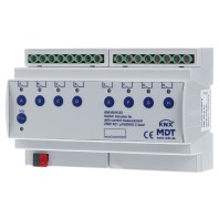 KNX Switch Actuator 8-fold, 8SU MDRC, 16/20 A, 230 V AC, C-load, 200 F, current measurement AMI-0816.03