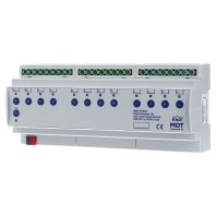 KNX Switch Actuator 12-fold, 12SU MDRC, 16 A, 230 V AC, C-load, 140 F, current measurement AMS-1216.03