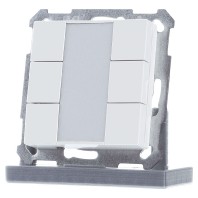 KNX Push Button 55 6-fold, White glossy finish BE-TA5506.G2