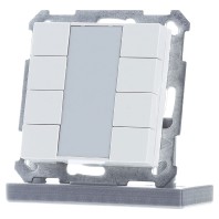 KNX Push Button 55 8-fold, White glossy finish BE-TA5508.G2