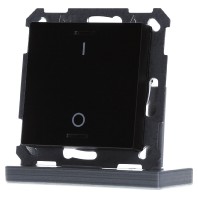 KNX Push Button Lite 55 1-fold, RGBW, switch, Black matt BE-TAL550106.B1
