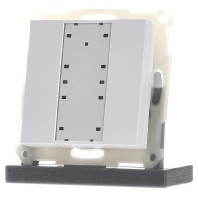 EIB/KNX RF Push Button 2-fold Plus with Actuator, White shiny finish - RF-TA55A2.01