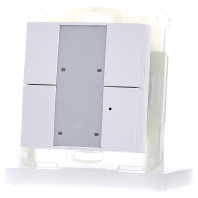EIB/KNX RF Push Button 4-fold Plus with Actuator, White shiny finish - RF-TA55A4.01