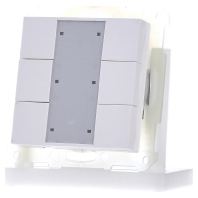 EIB/KNX RF Push Button 6-fold Plus with Actuator, White shiny finish - RF-TA55A6.01