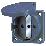 Schuko-Anbau-Steckdose 16A,2p+E,230V,bl 11081