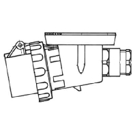 Mounted CEE-plug 16A 3p 6h 23568
