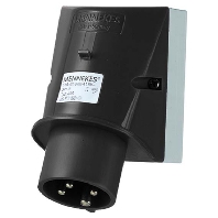 Wandstecker 16A,4p,7h,500V,IP44 337