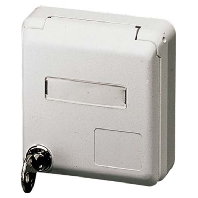 Schuko-Anbaudose Cepex 16A,2p+E,230V,IP44 4981
