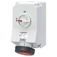 Switched / fused CEE-socket 63A 5-pole 5113AC