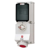 Wanddose DUO 63A,5p,6h,400V,IP67 5643A