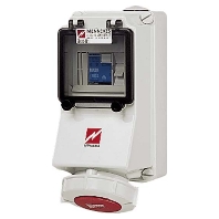 Wanddose 16A,5p,6h,400V,IP67 7150