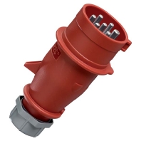 CEE plug 32A 7p 6h 400 V (50+60 Hz) red 744