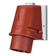Wandstecker 16A,4p,6h,400V,IP44 800