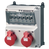 CEE-Socket combination wall mount IP44 920016
