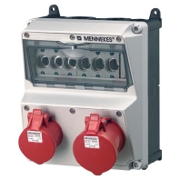 CEE-Socket combination wall mount IP44 920020
