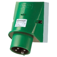 Wandstecker 16A,4p,10h,>50V,IP44 921
