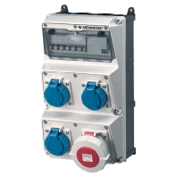 CEE-Socket combination wall mount IP67 930023