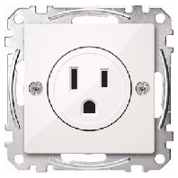 Steckdosen-Einsatz pws/gl USA 15A MEG2151-0319