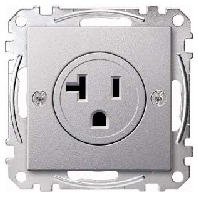 Steckdosen-Einsatz alu USA 20A MEG2156-0460