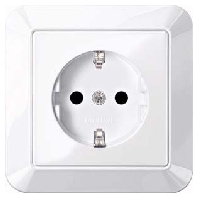 SCHUKO-Steckdose aws/gl volle Abdeckplatte MEG2300-1025
