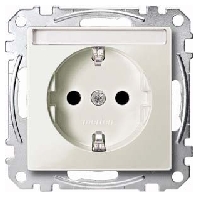 SCHUKO-Steckdose lgr mit Schriftfeld MEG2302-0329